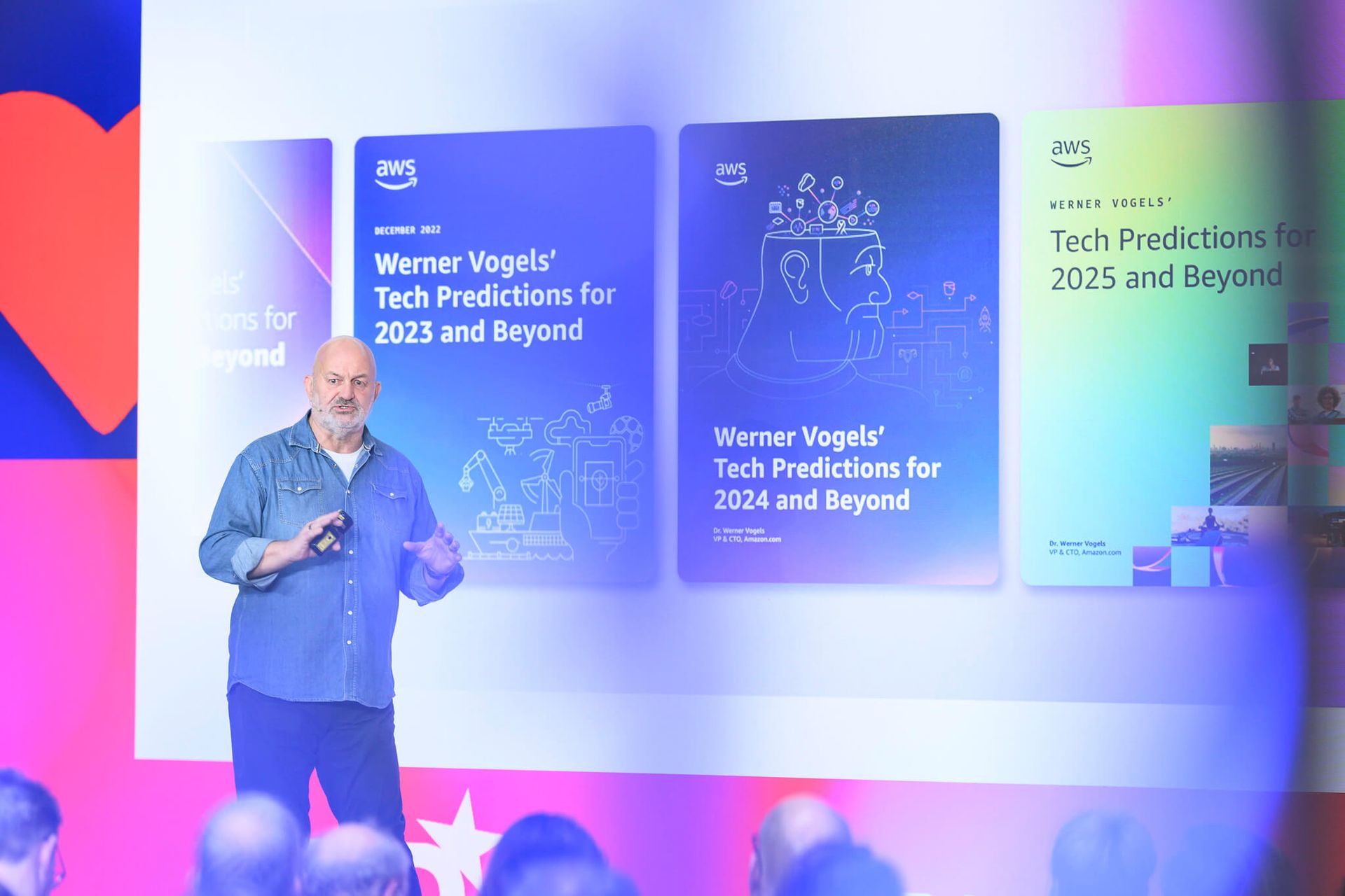 Werner Vogels, CTO of Amazon, spaks at the DLD Munich Conference 2025 in Munich